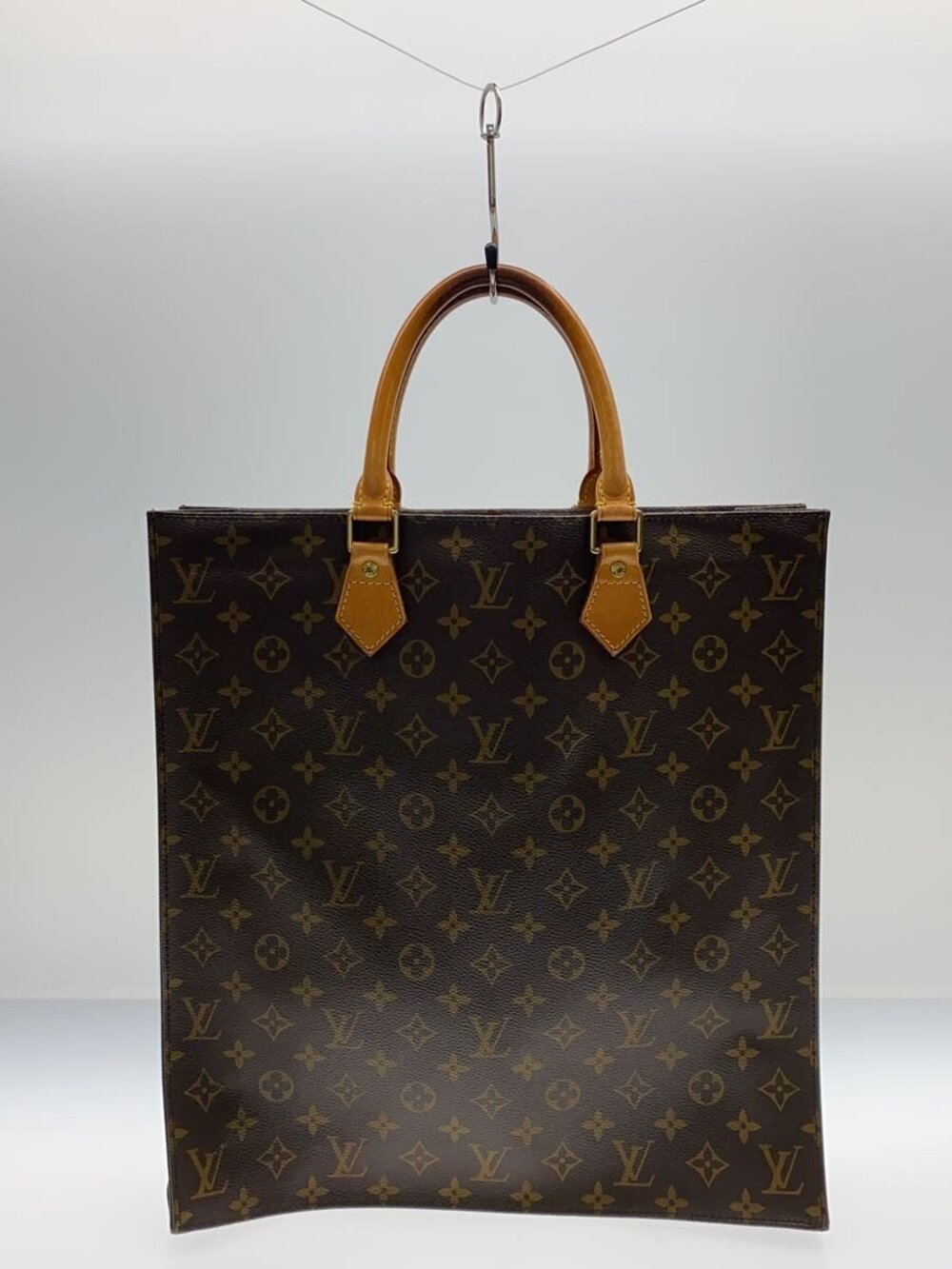 LOUIS VUITTON Sac Plat Monogram Canvas Brown